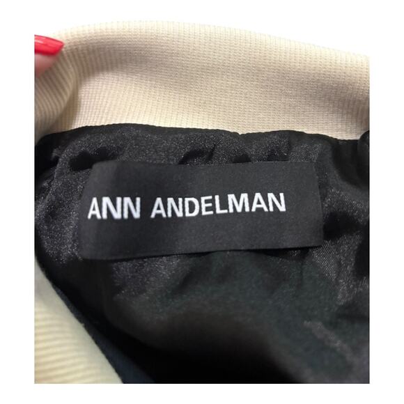 ANN ADDELMAN Blue and Cream Sports Jacket Size XS - Picture 3 of 4